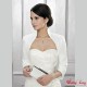Bolero Satin, ivory und weiss, 4 Grössen