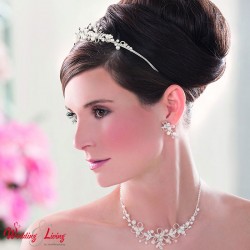 Tiara versilbert 3,5cm