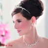 Diadem / Tiara versilbert 3,5cm
