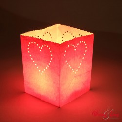 Candle Bags rot, 14x10x10cm, 5 Stk.
