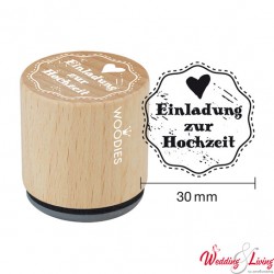 Woodies Stempel "Einladung zur Hochzeit"