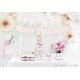 Just Married  Wimpelkette hellrosa 15x155cm