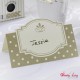 Platzkarten "Chic Boutique" weiss-silber und crème-gold