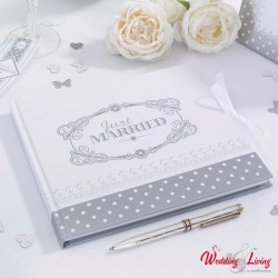 Gästebuch Chic Boutique, weiss-silber