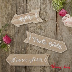 Wegweiser Pfeile Holz "Boho Style"