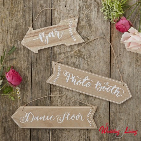 Wegweiser Pfeile Holz "Boho Style"
