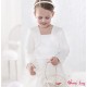 Bolero für Mädchen ivory